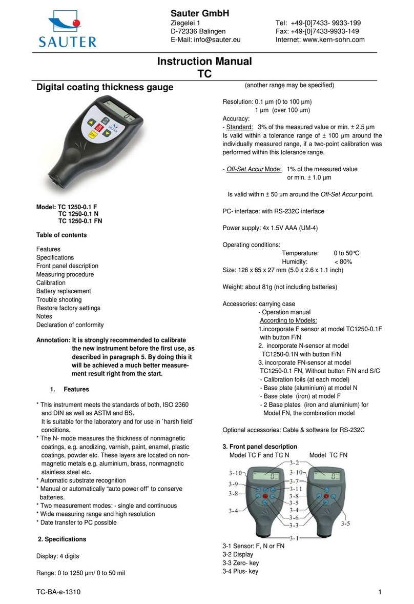 sauter TC Series User manual sauter TC Series User manual