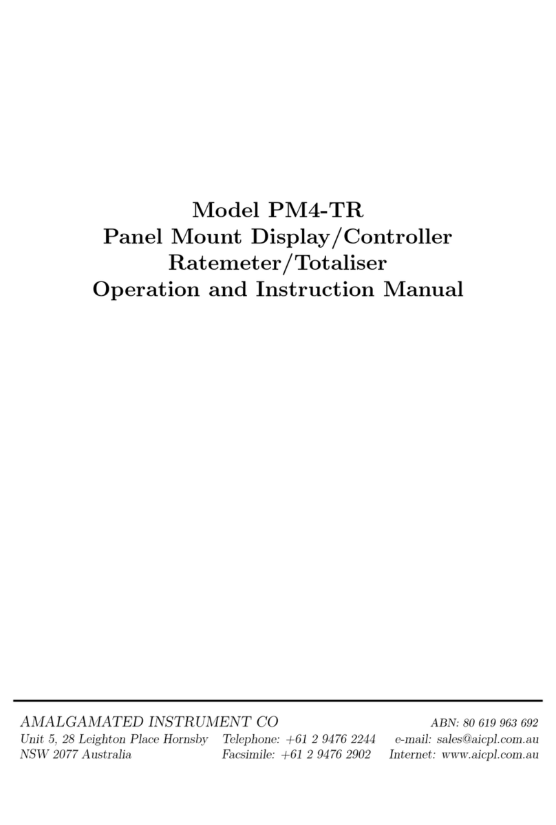 AMALGAMATED INSTRUMENT PM4-TR Guide