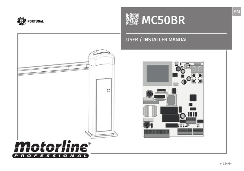 Motorline professional MC50BR User& installer's manual