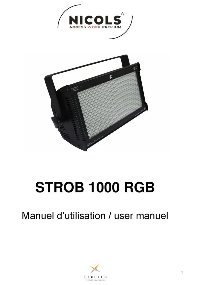 ExPelec NICOLS STROB 1000 RGB user manual