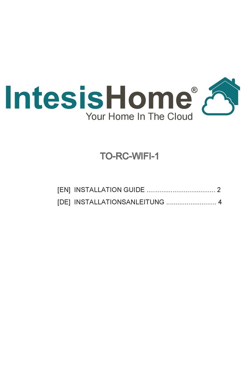 Intesis Software IntesisHome TO-RC-WIFI-1 installation guide Intesis Software IntesisHome TO-RC-WIFI-1 installation guide