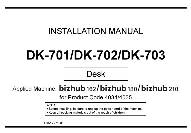 Konica Minolta DK-701 installation manual Konica Minolta DK-701 installation manual