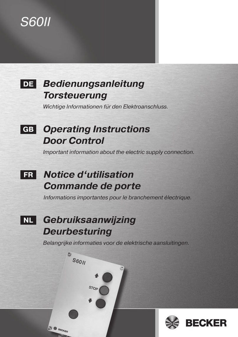 Becker S60II User manual