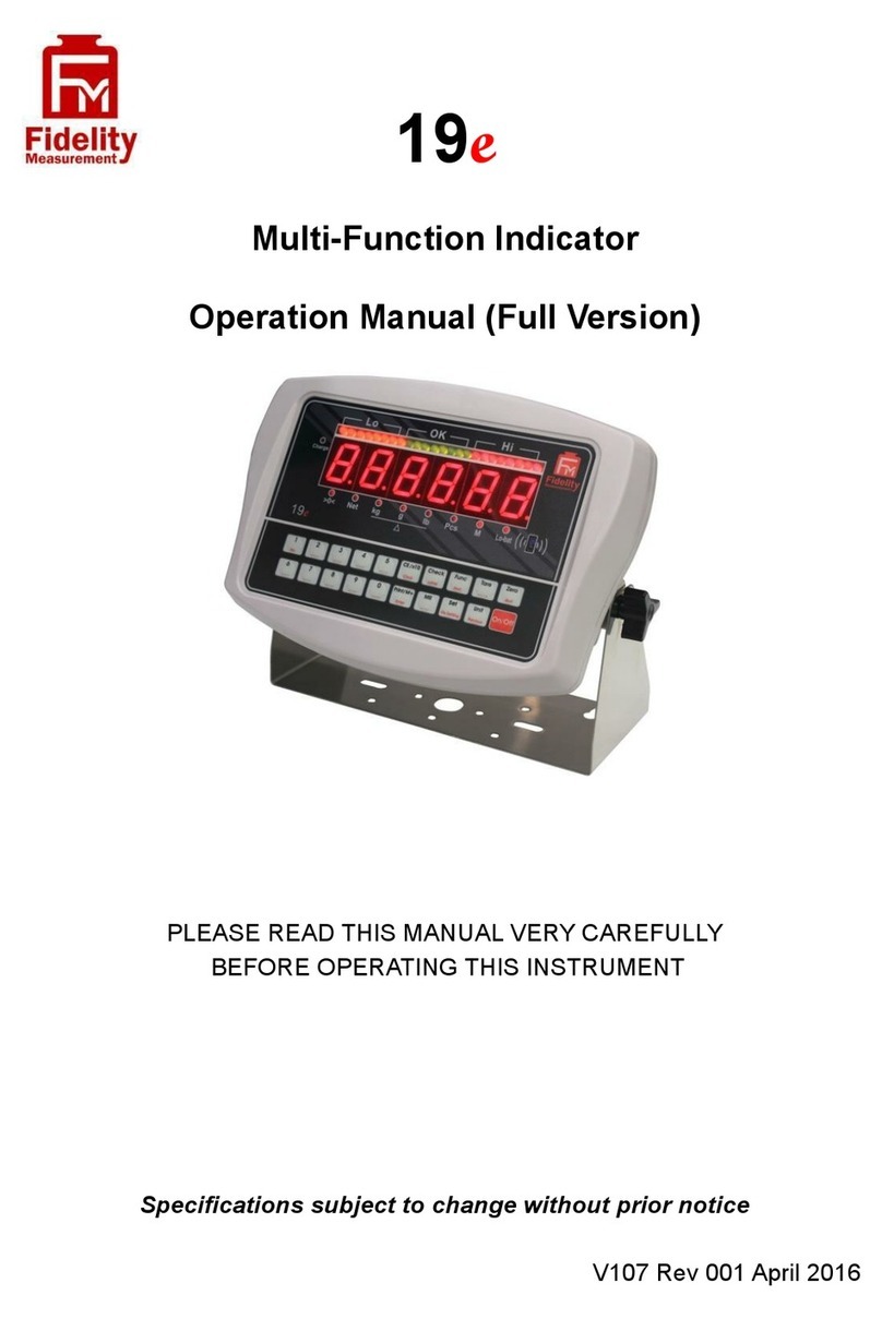 Fidelity Electronics 19e User manual
