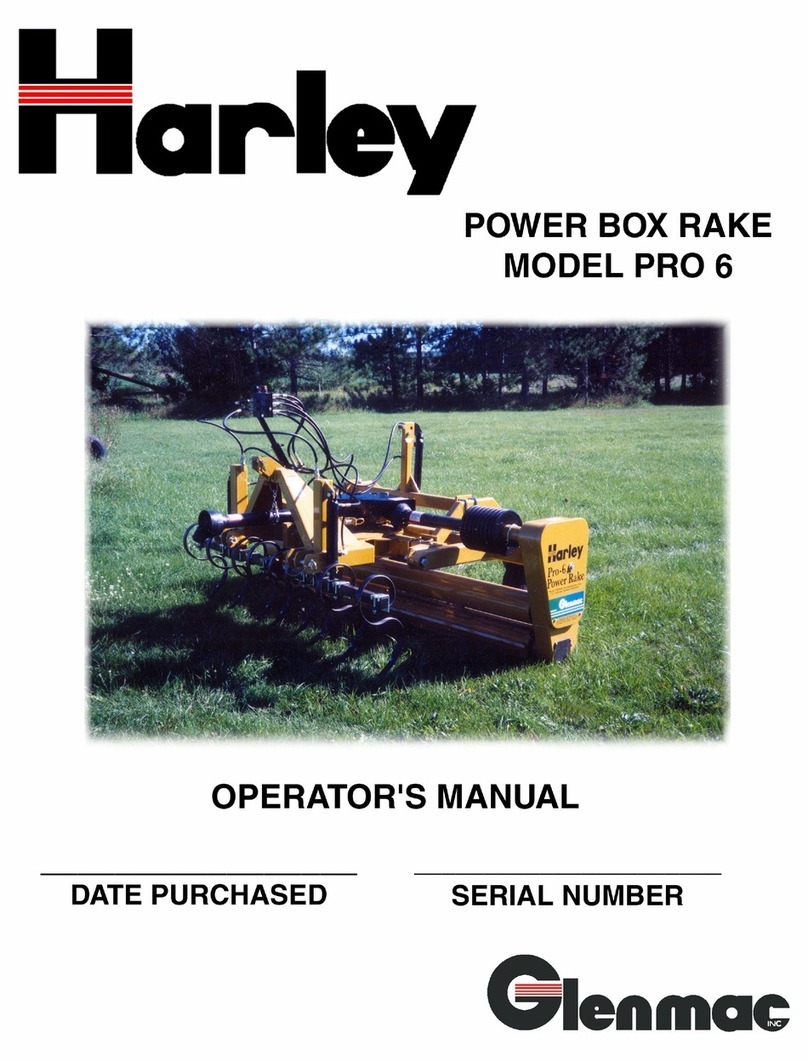 Glenmac Harley Pro 6 Operator's manual