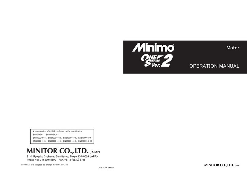 MINIMO ONE Series Operation manual MINIMO ONE Series Operation manual