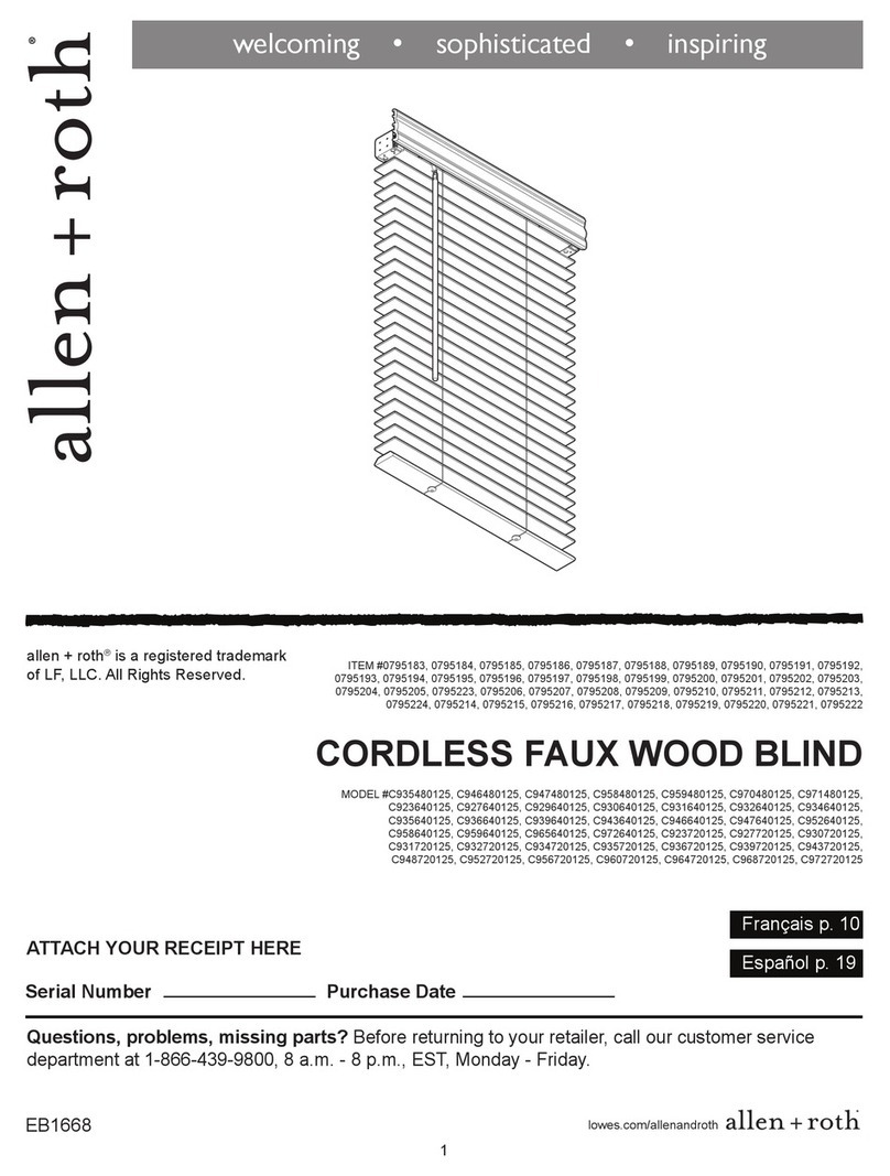 Allen + Roth C935480125 User manual