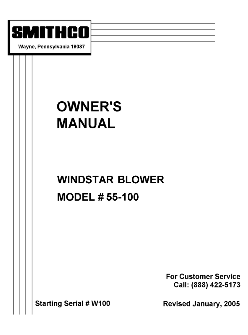 Smithco Windstar 55-100 owner's manual
