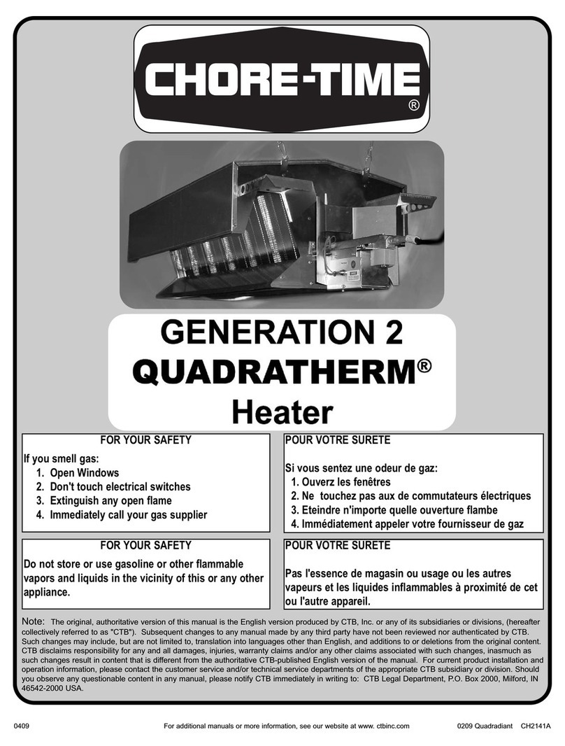 Chore-Time Generation 2 QUADRATHERM QUADRADIANT manual