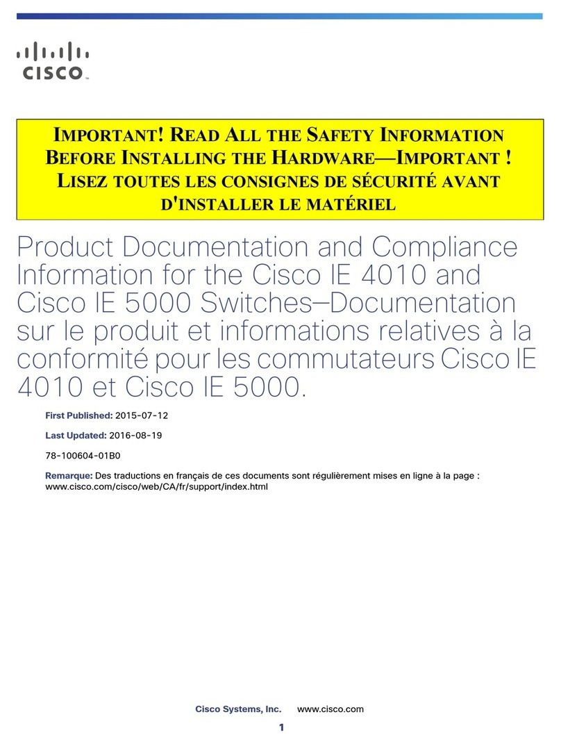 Cisco IE 4010 Operator's manual