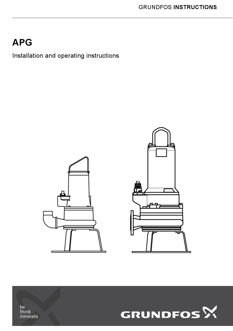 Grundfos APG Series Installation and operating instructions
