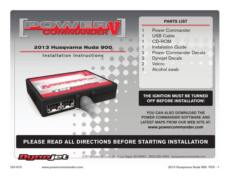 Dynojet Power Commander V 23-010 User manual Dynojet Power Commander V 23-010 User manual