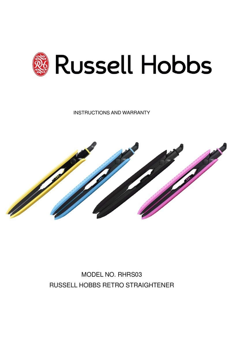 Russell Hobbs RHRS03 Instructions and warranty