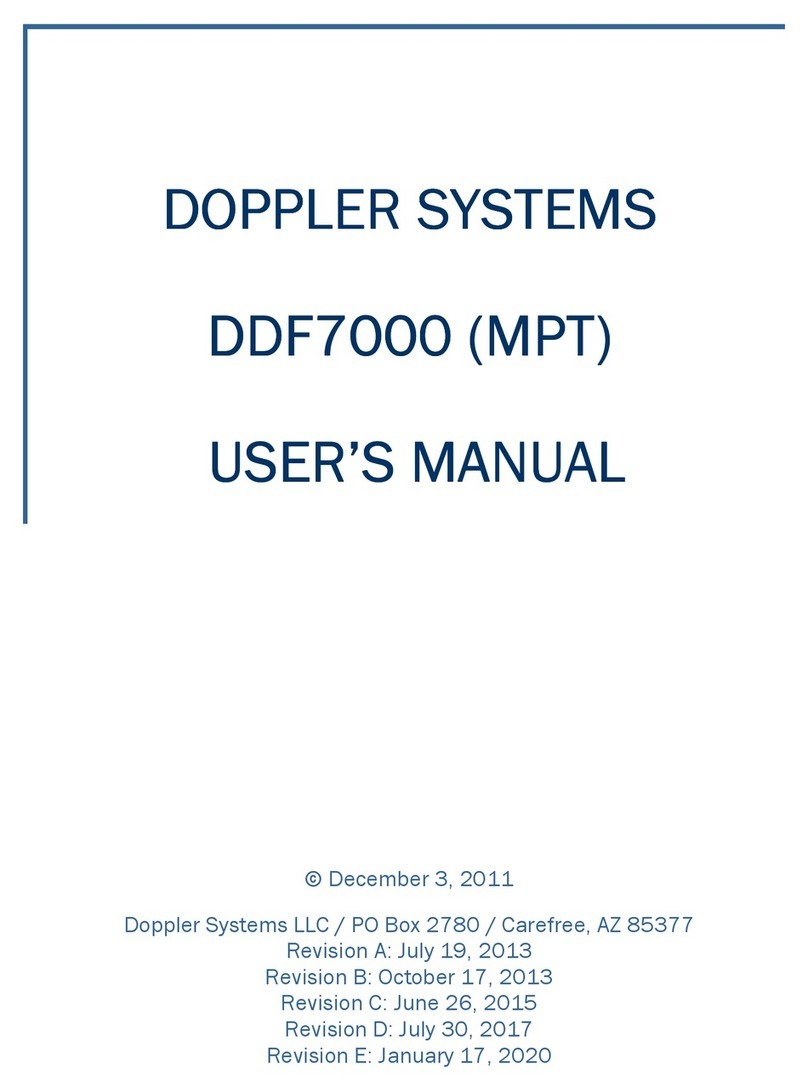 Doppler Systems DDF7000 user manual