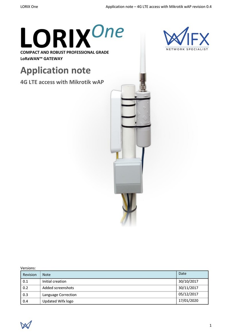 Wifx Lorix One Application note