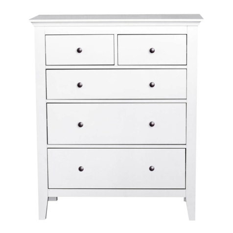 Dunelm Lynton 5 Drawer Chest 30463320 User manual