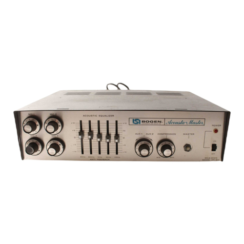 Lear Siegler BOGEN Acousta-Master CT Series User manual