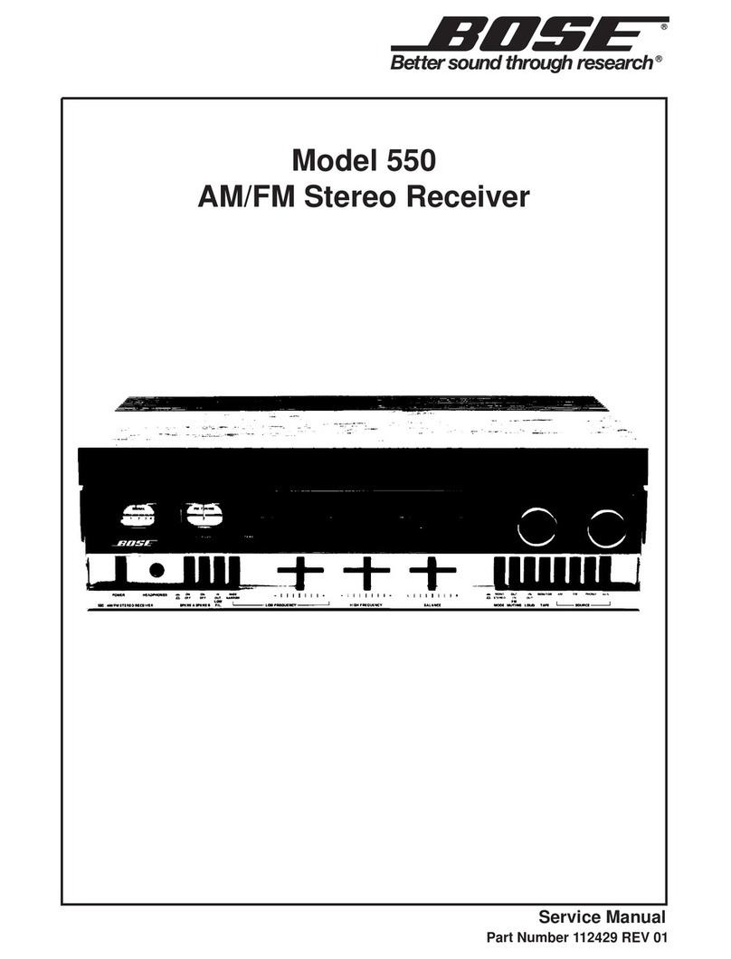 Bose LIFESTYLE 550 Service manual