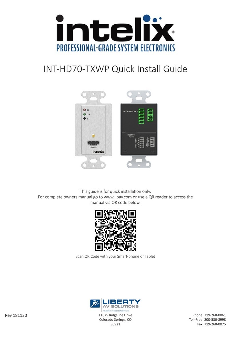 Intelix NT-HD70-TXWP User manual