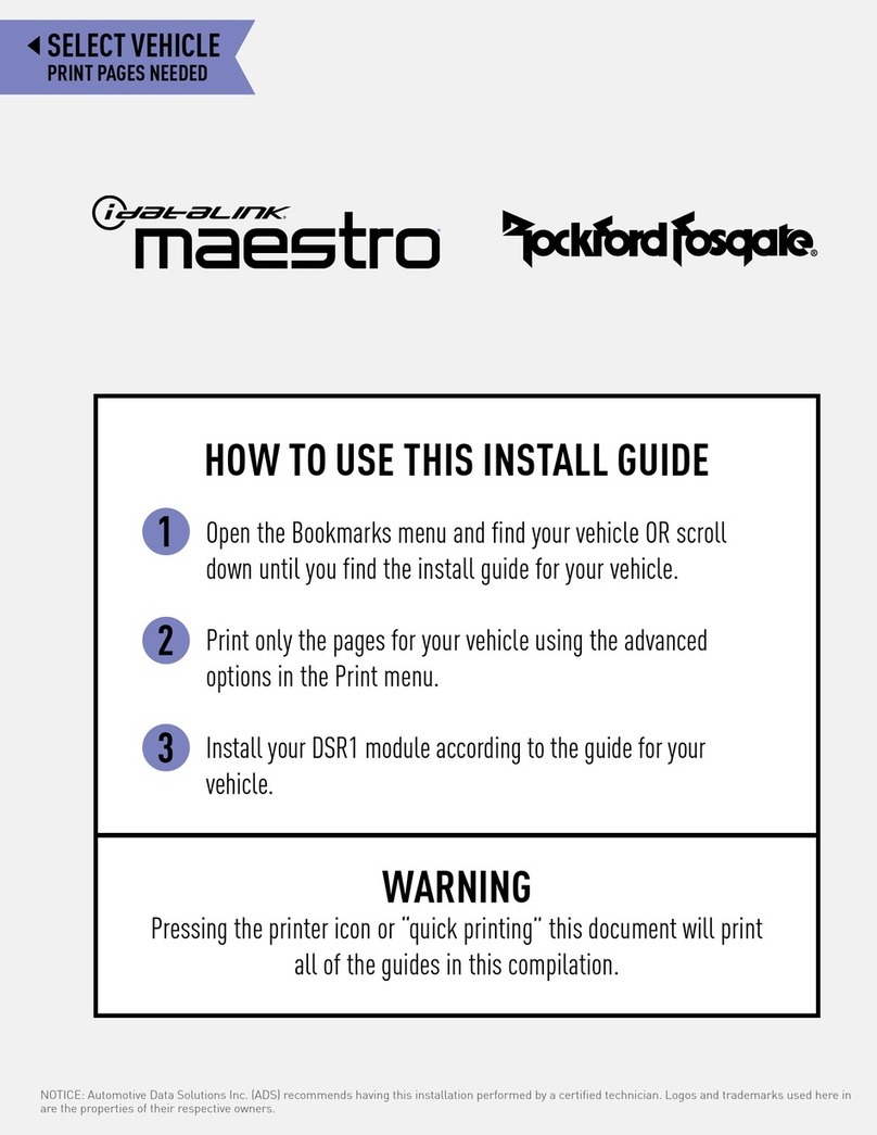 Automotive Data Solutions Rockford Fosgate DSR1 install guide Automotive Data Solutions Rockford Fosgate DSR1 install guide