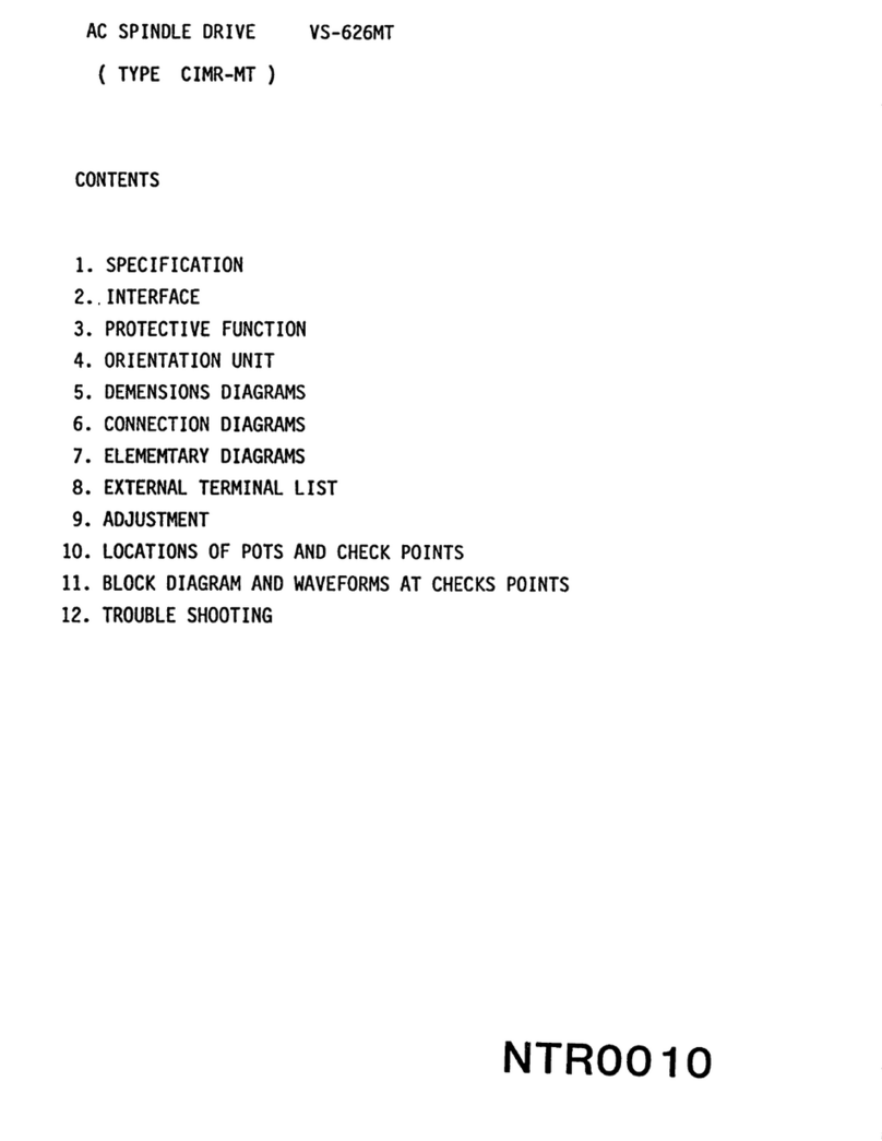 YASKAWA VS-626MT Series User manual