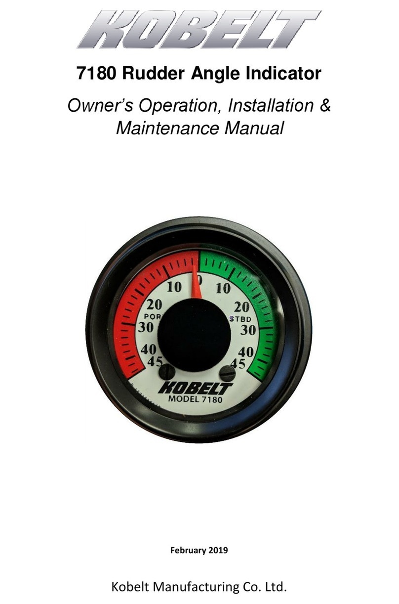 Kobelt 7180 Series Owner's Operation, Installation & Maintenance Manual