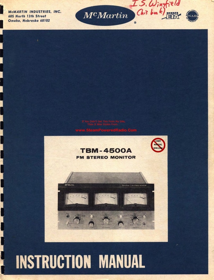 McMartin TBM-4500A instruction manual