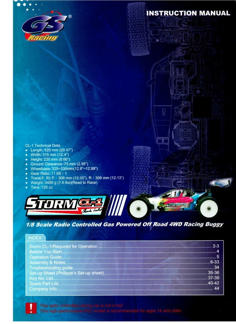 GS Racing STORM CL-1 instruction manual