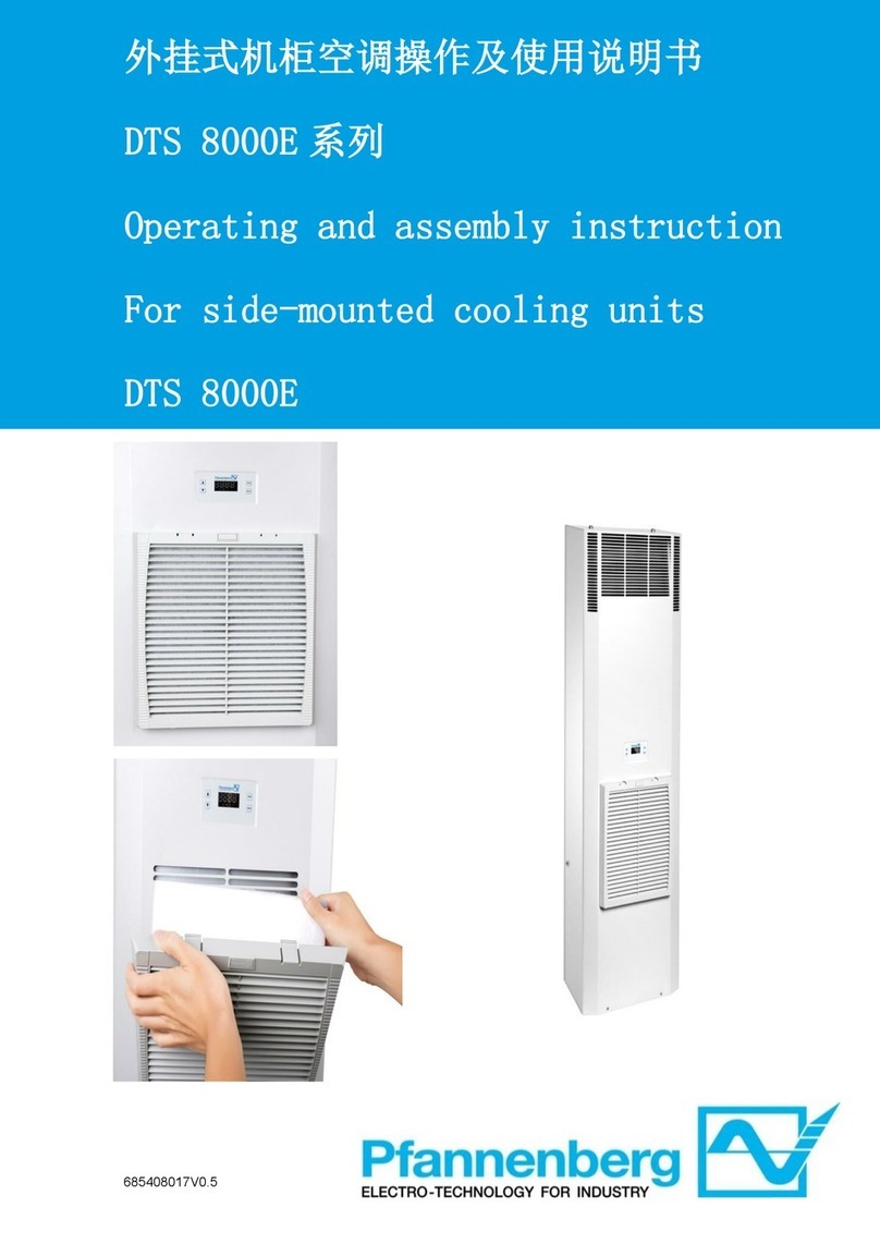 Pfannenberg DTS 8000E Series Operating and assembly instruction