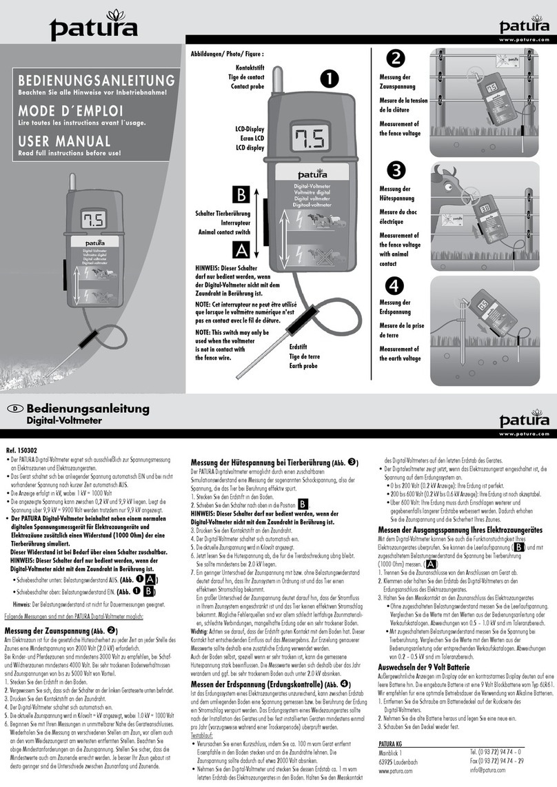 patura 150302 User manual