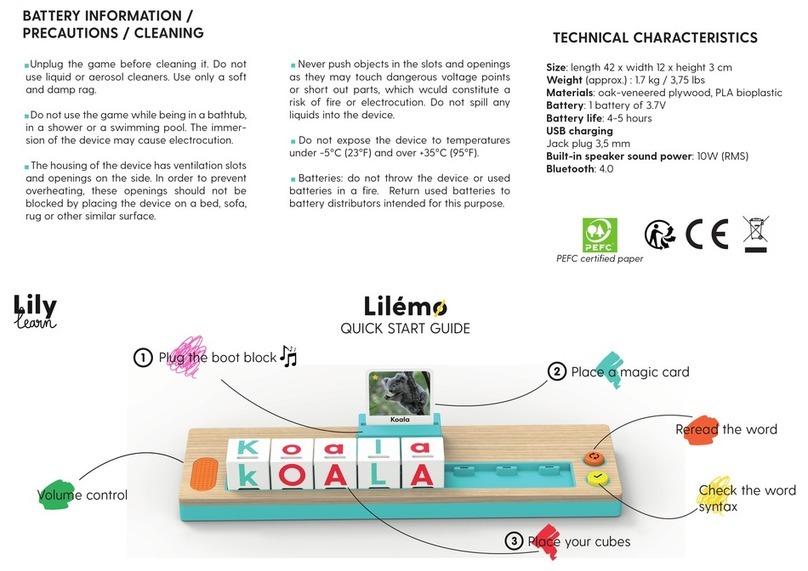 Lilylearn Lilemo quick start guide