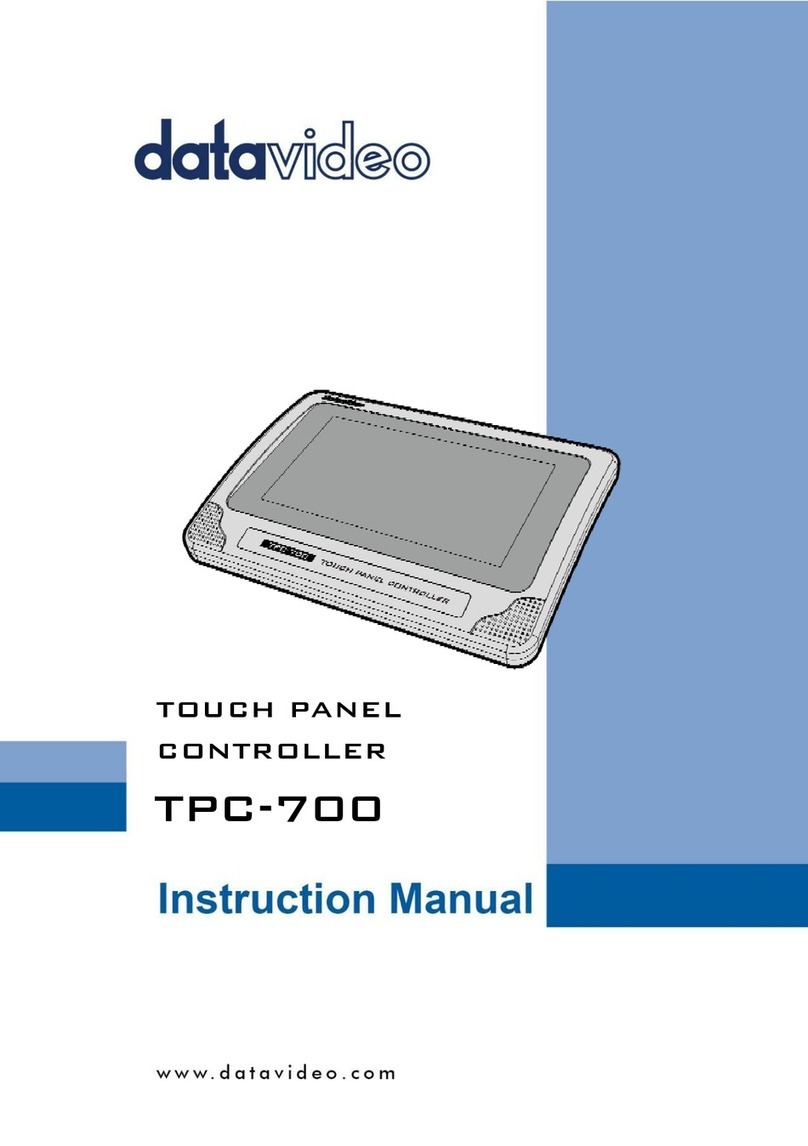 Data Video TPC-700 instruction manual
