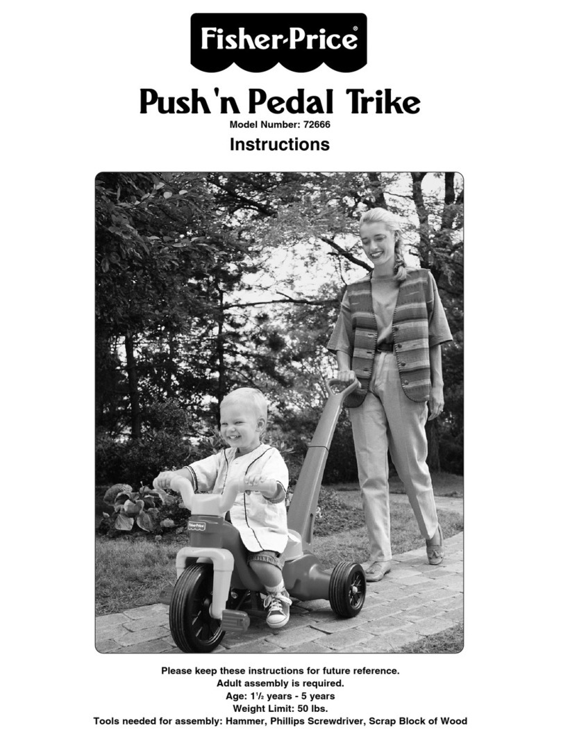 Fisher-Price Push'n Pedal Trike 72666 User manual