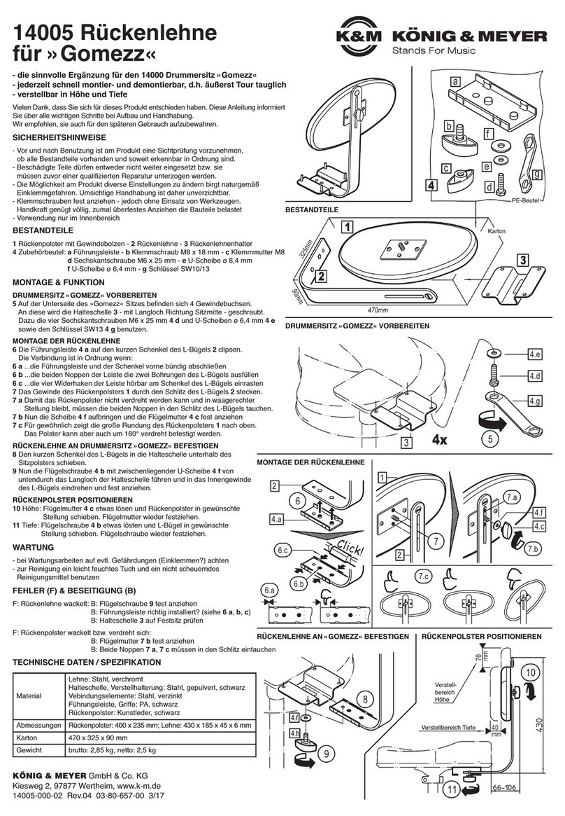 Konig & Meyer 14005 User manual