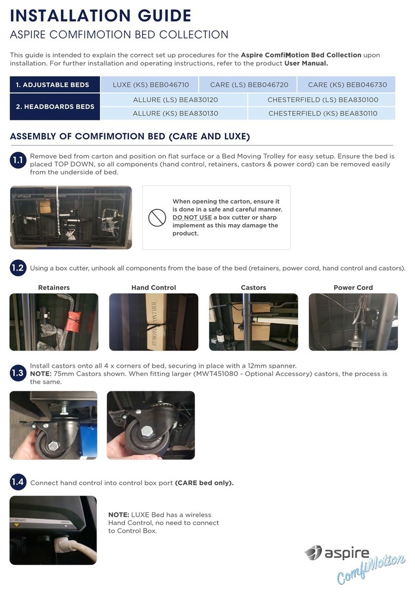 Aspire ComfiMotion LUXE BEB046710 User manual