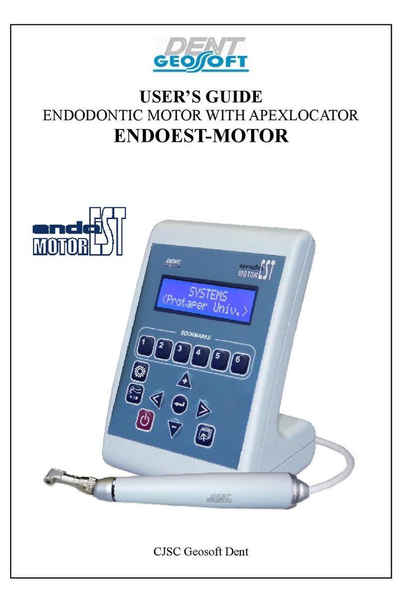 GEOSOFT DENT ENDOEST-MOTOR User manual GEOSOFT DENT ENDOEST-MOTOR User manual