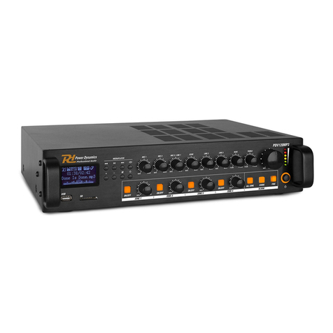 Power Dynamics PDV Series User manual