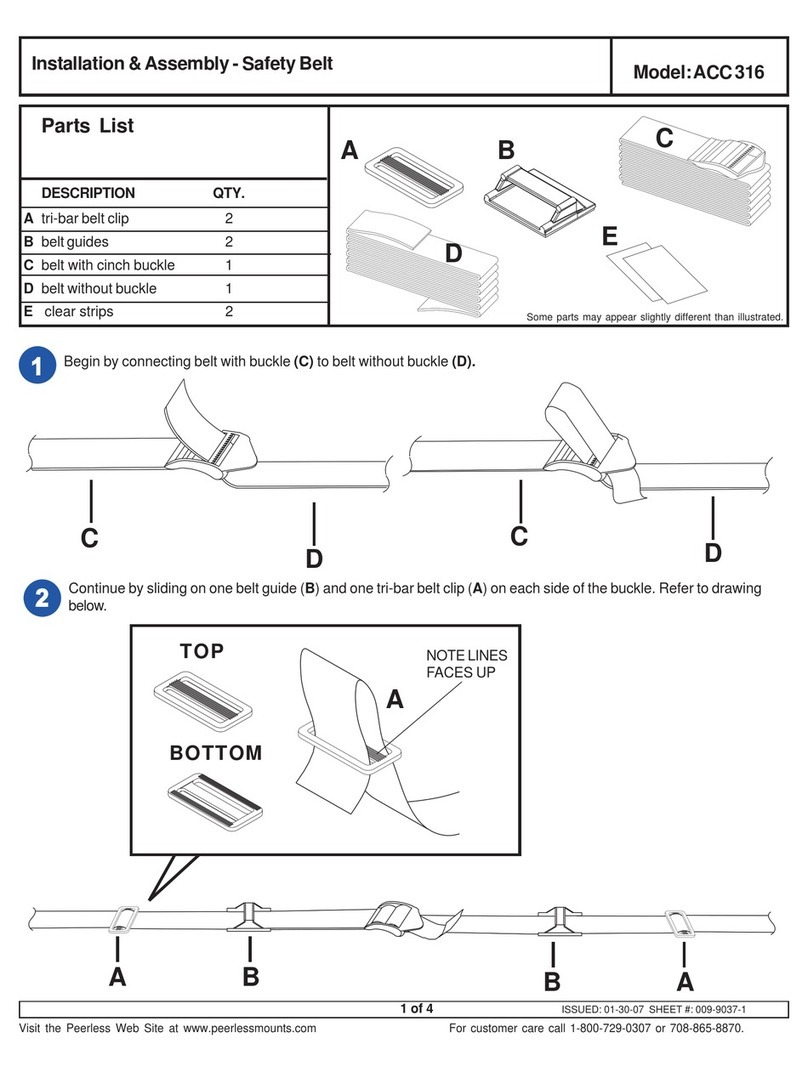peerless-AV ACC 316 Installation & Assembly