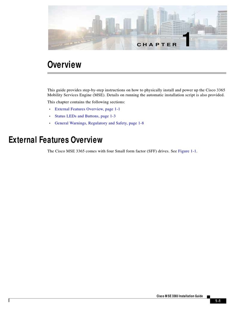 Cisco MSE 3365 User manual