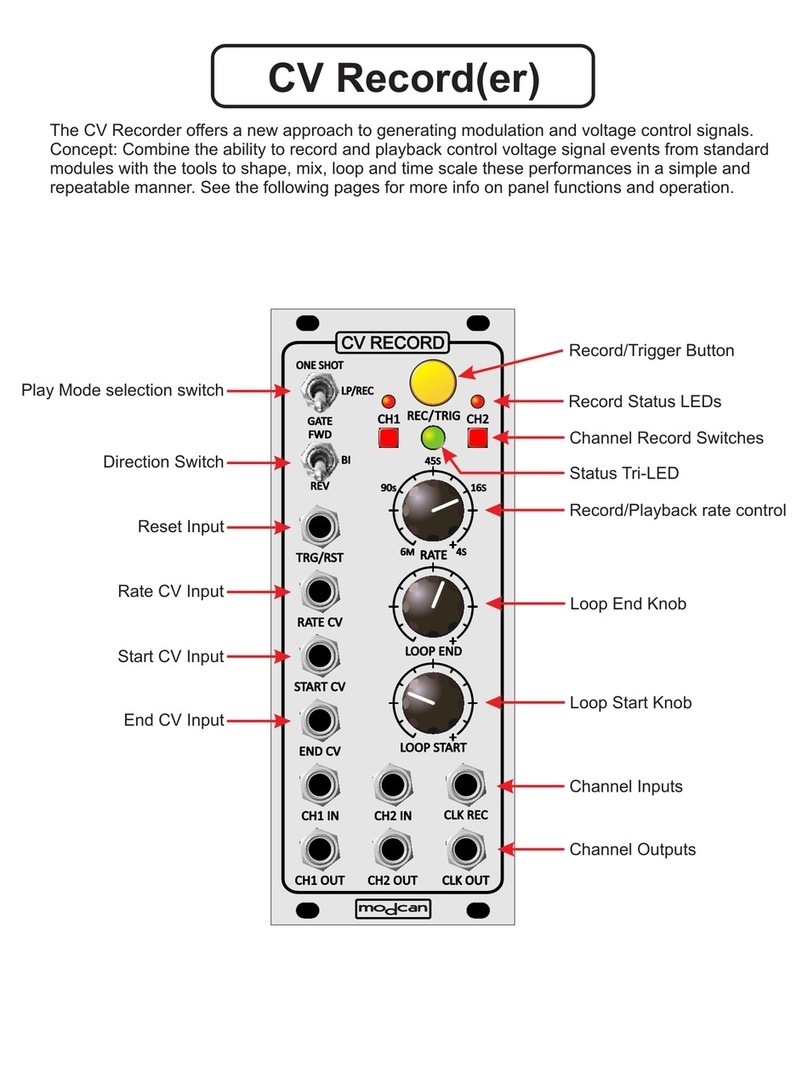 Modcan CV Record manual
