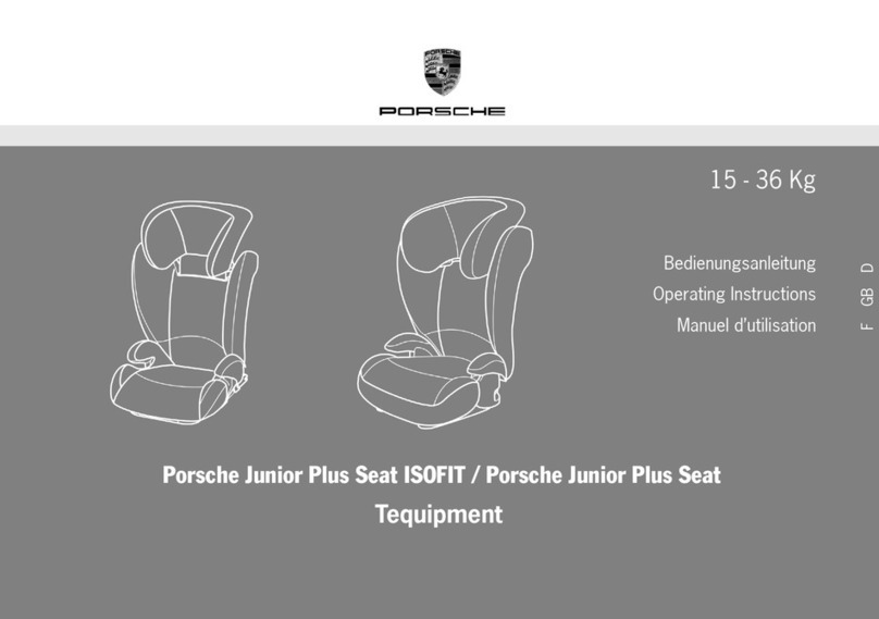 Porsche Junior Plus Seat ISOFIT operating instructions