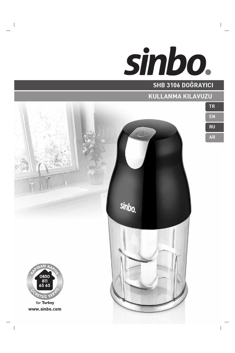 Sinbo SHB 3106 user guide