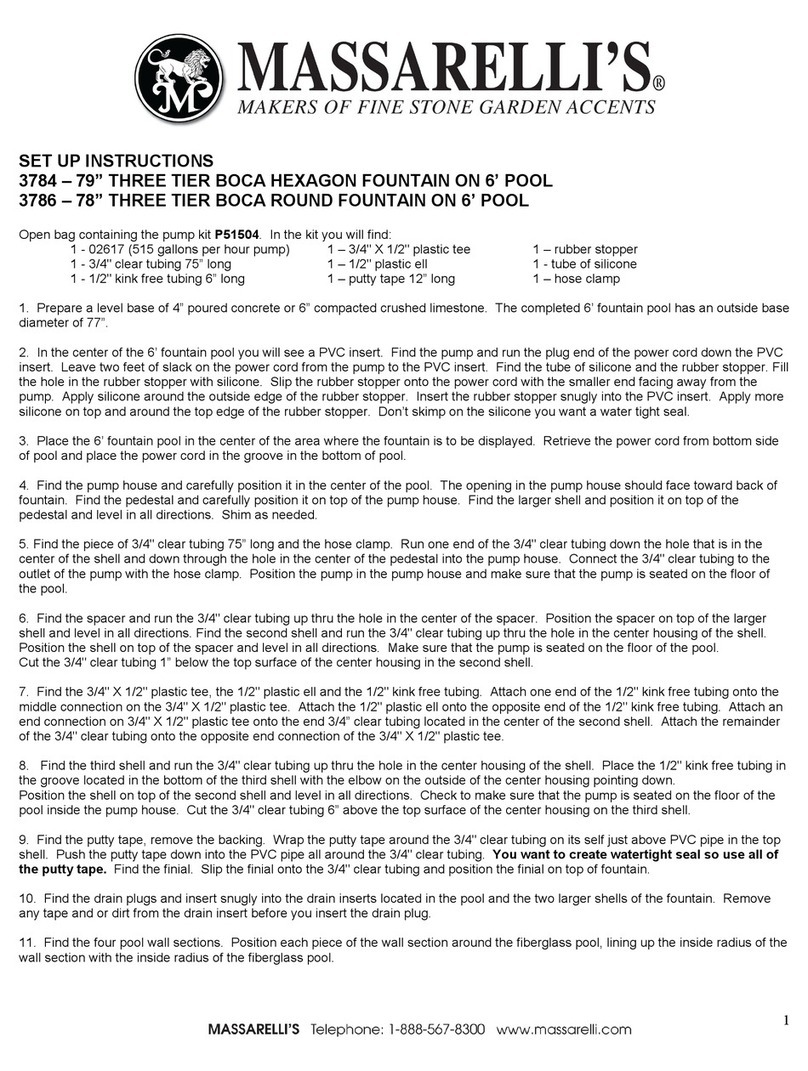 Massarelli's 79" THREE TIER BOCA HEXAGON Setup instructions Massarelli's 79" THREE TIER BOCA HEXAGON Setup instructions