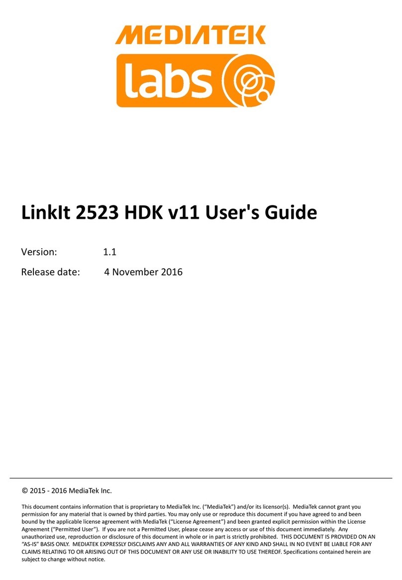 MEDIATEK LinkIt 2523 HDK v11 user guide