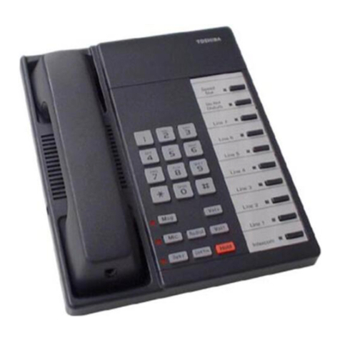 Toshiba Strata DKT2000 Series User manual Toshiba Strata DKT2000 Series User manual