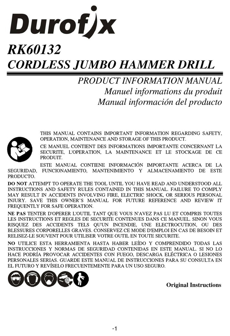 DUROFIX RK60132 Product information manual