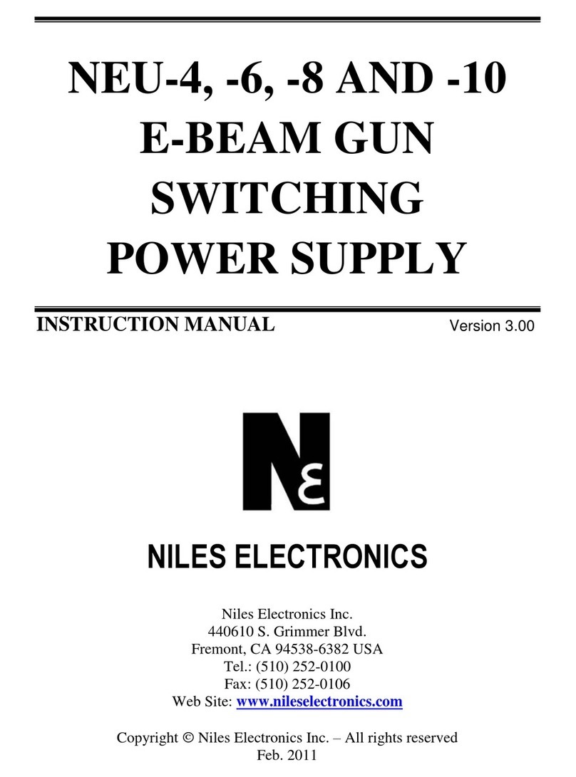 NILES ELECTRONICS NEU-4 instruction manual