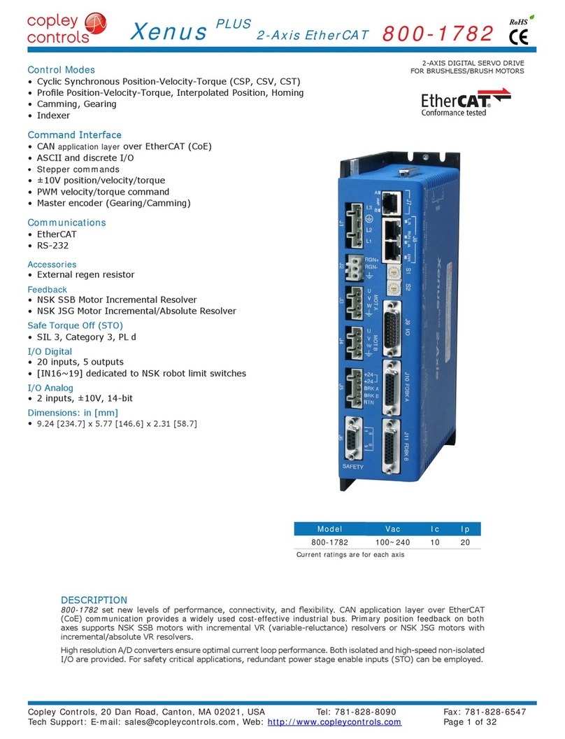 Copley Controls Xenus PLUS manual