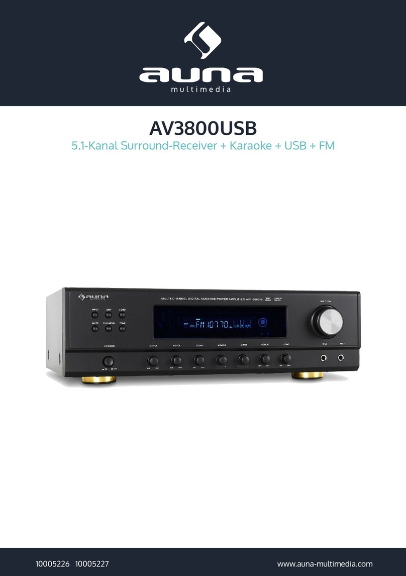 auna multimedia AV3800USB manual