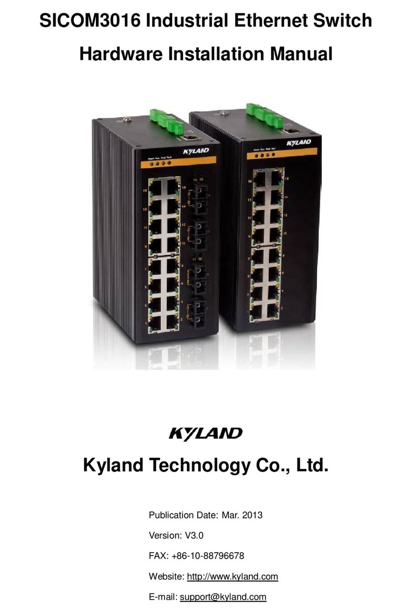 KYLAND Technology SICOM3016 Series Assembly instructions